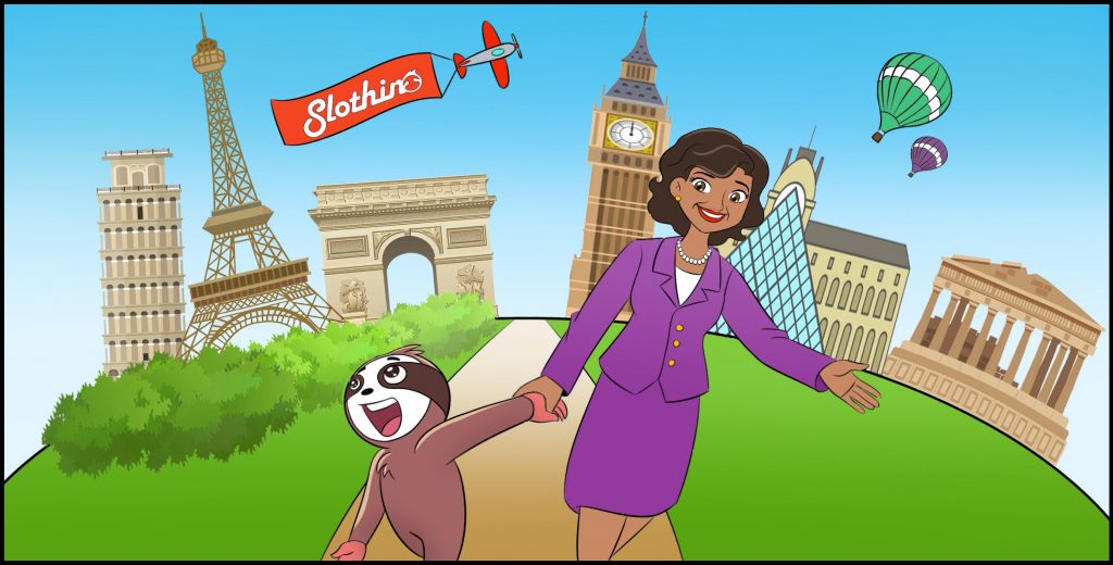 Adventures of Slothino - Slothino and Sally travel to Europe